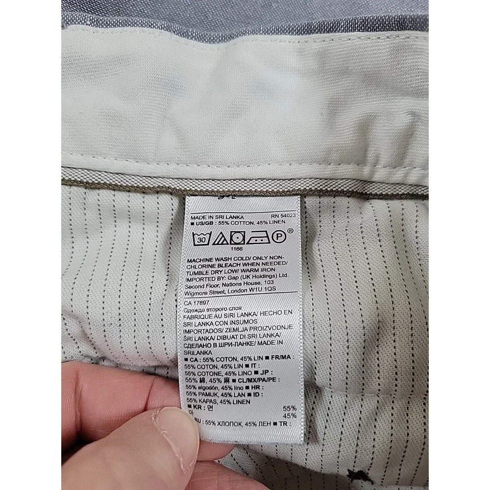Banana Republic Emerson Shorts LIGHT BLUE  Men's 38 Chino Flat Front Cotton‎